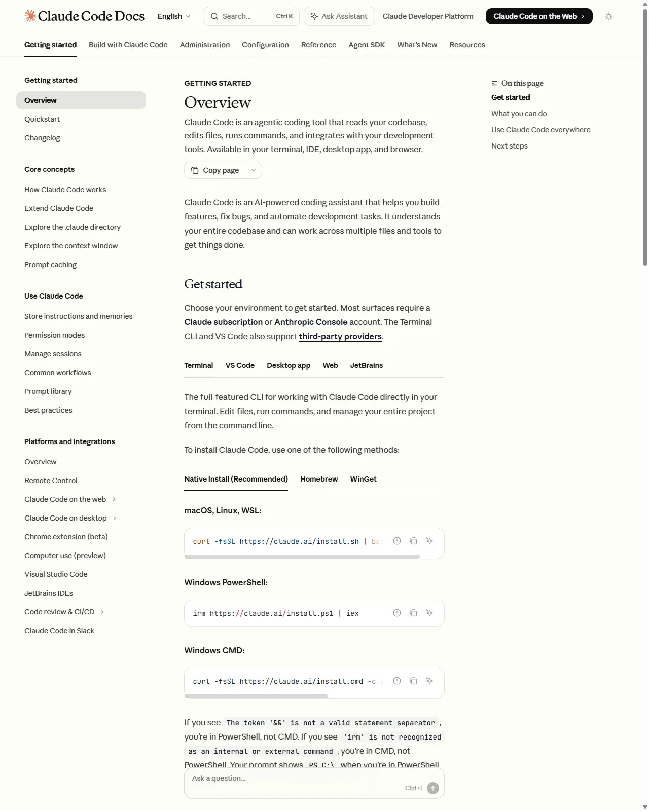 Install and first-run checklist lesson preview